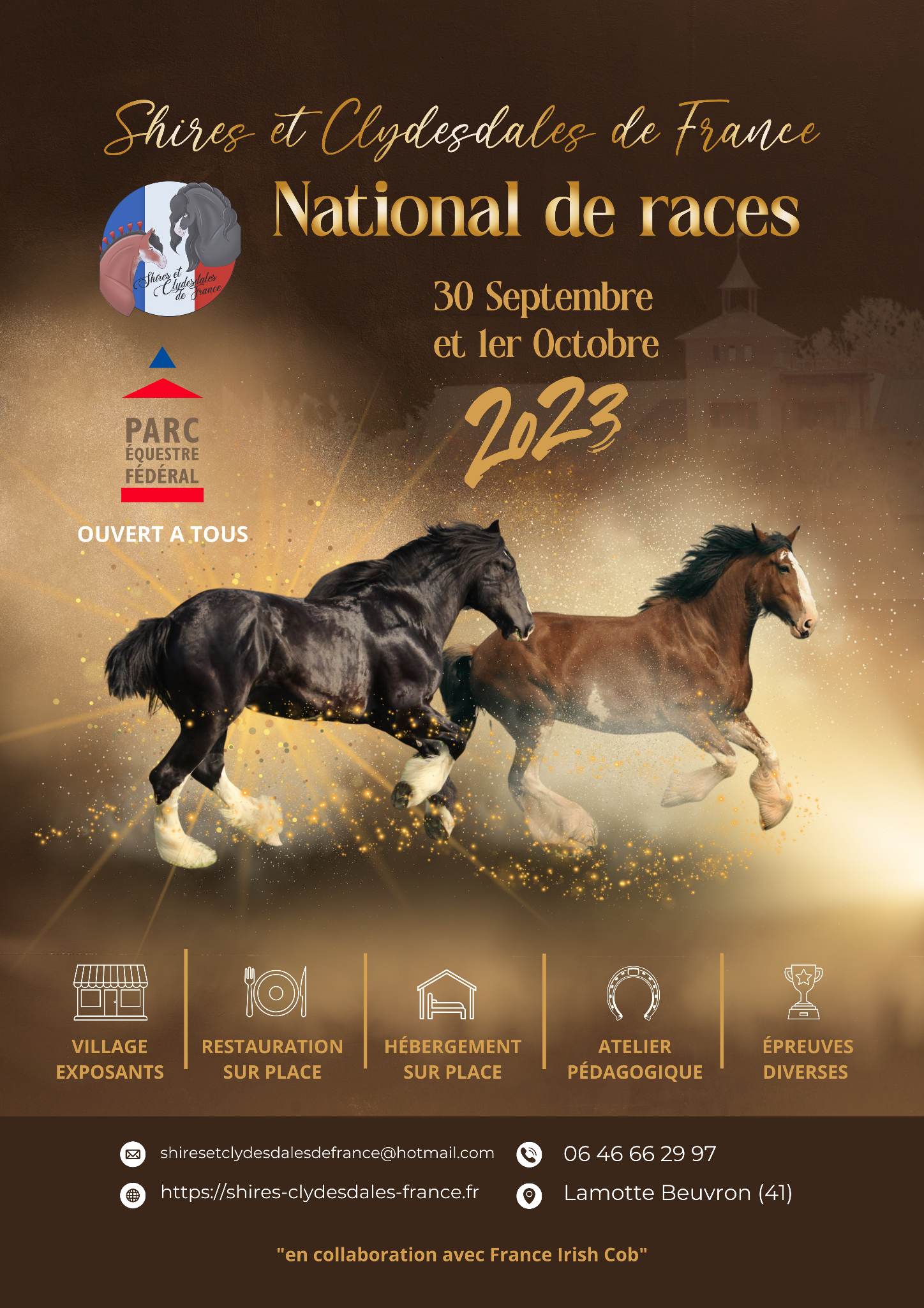 National de races Shires et Clydesdales de France
